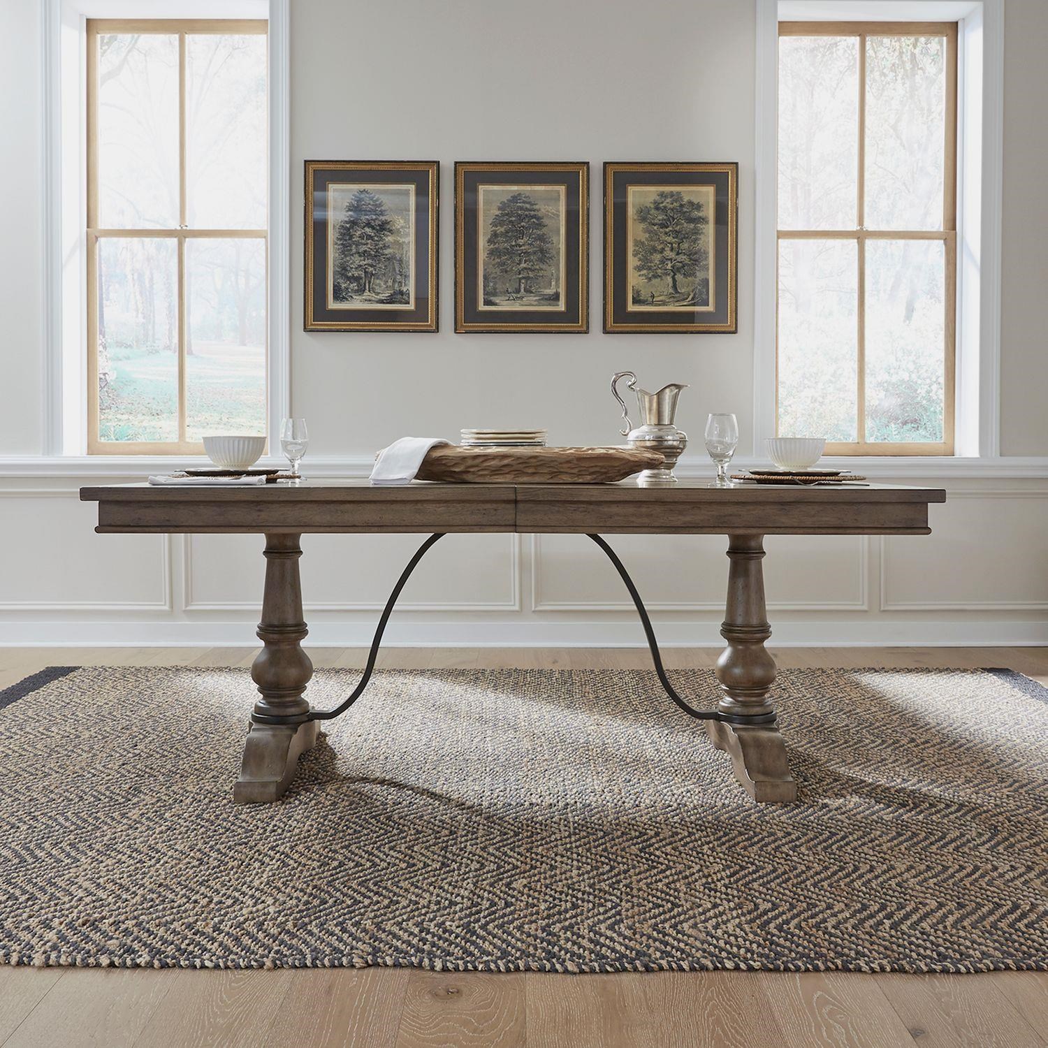 Liberty Furniture Americana Farmhouse Rectangle Trestle Table Johnny